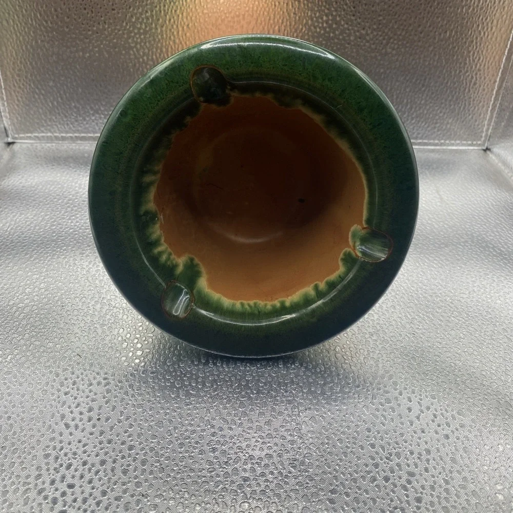 Vintage Santillana del Mar Spain Art Pottery Bowl Handmade Glazed Folk Ceramic